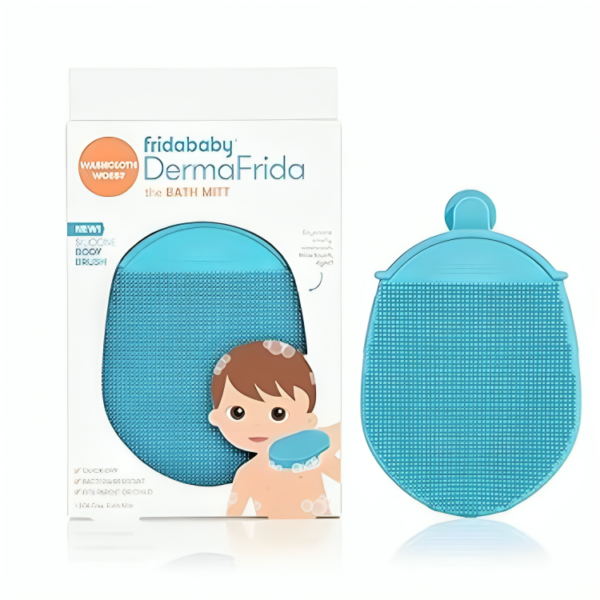 Frida Baby DermaFrida the Bath Mitt | Toddler Quick-Dry Body Bath Brush